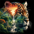 Jungle Falls Leopard Diamond Painting Kit