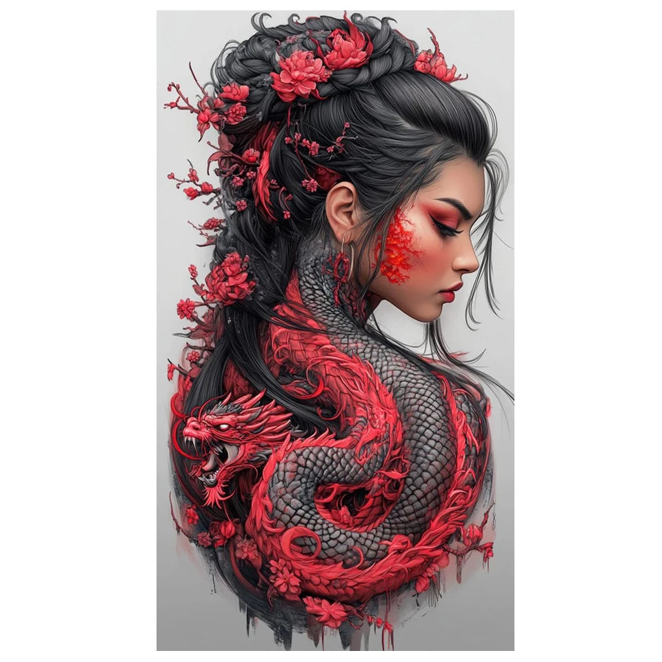 Sakura & Dragons – Japanese Fantasy Diamond Painting Collection