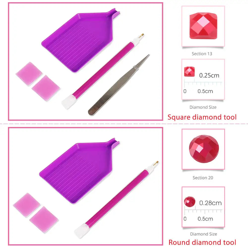 Crimson Gaze – Floral Eye Diamond Painting Kit