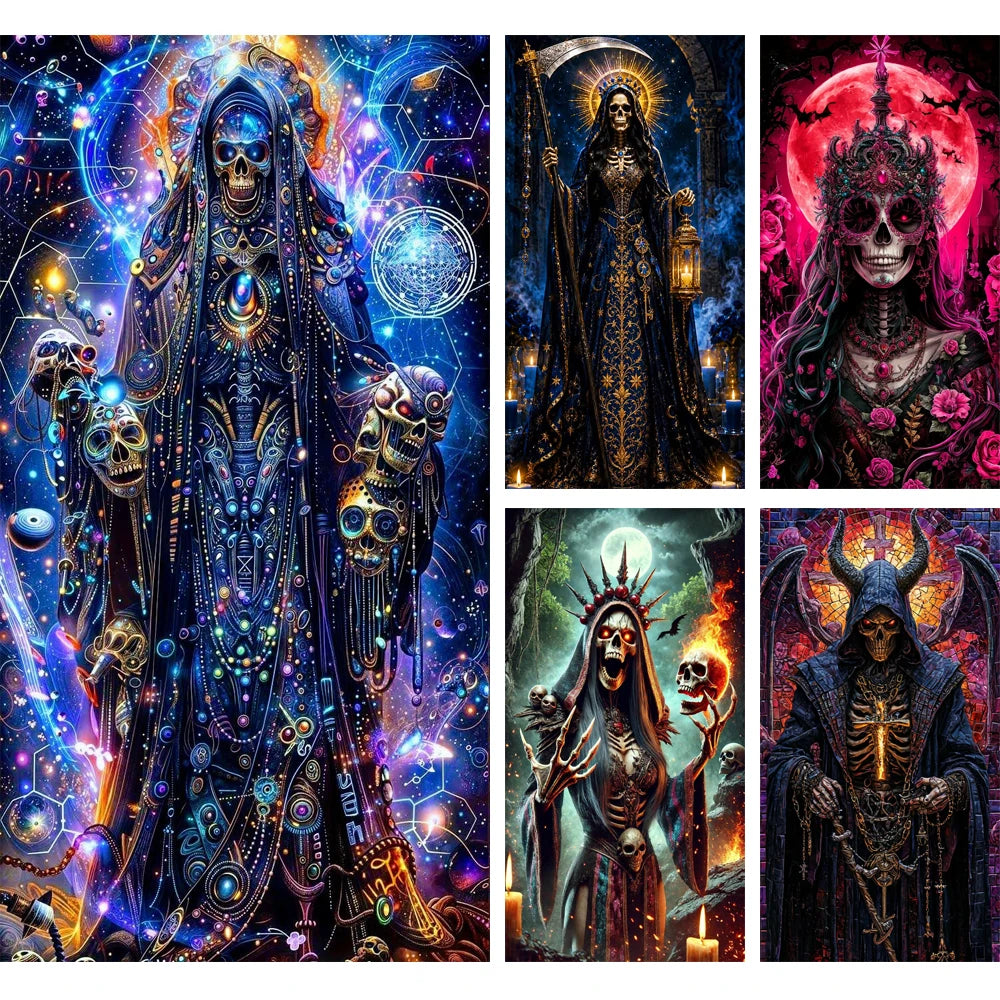 Reaper’s Realm – Gothic Skull Diamond Painting Collection