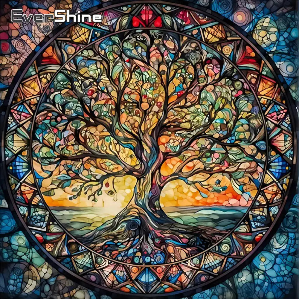 Abstract Tree Landscape Diamond Painting Kit