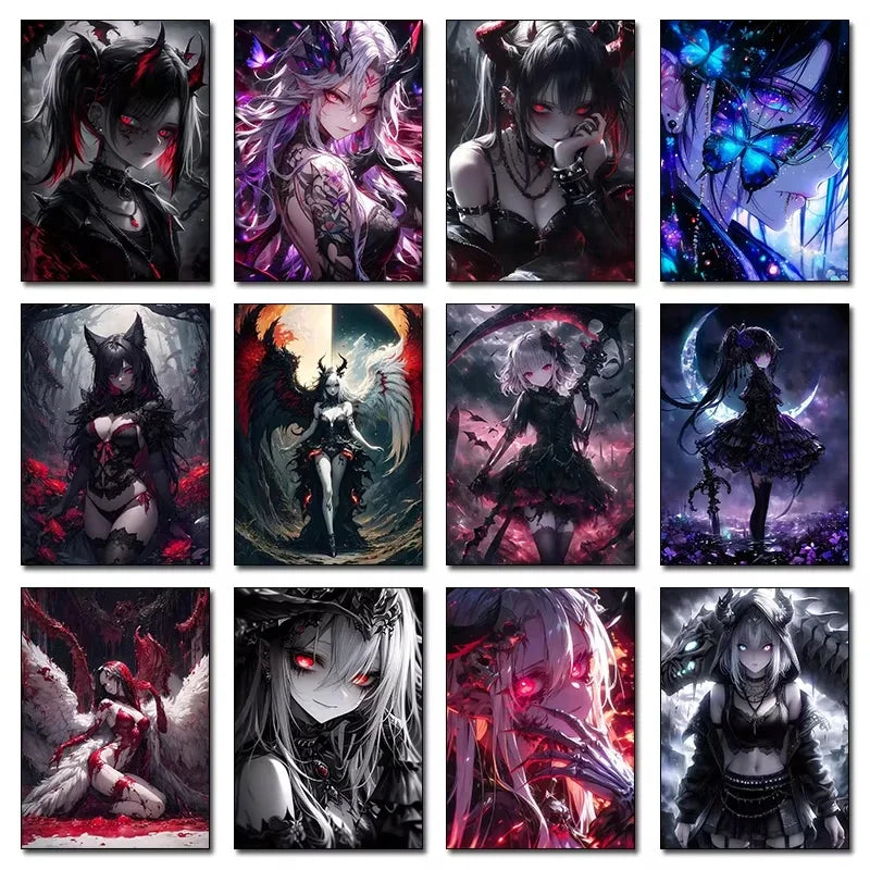 Moonlit Misfits – Gothic Girl Collection Diamond Painting Kit