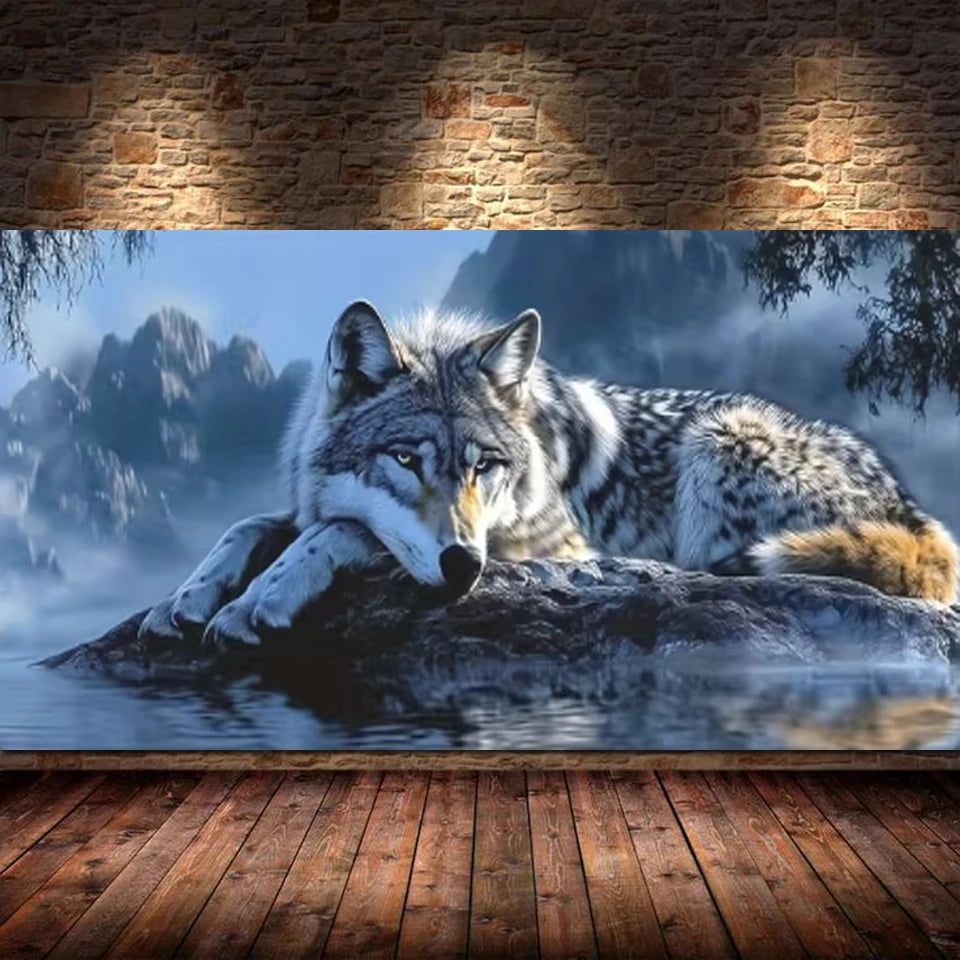 Alpine Watch Wolf Diamond Painting Kit
