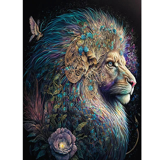 Regal Lion Fantasy Collection Diamond Painting Kit