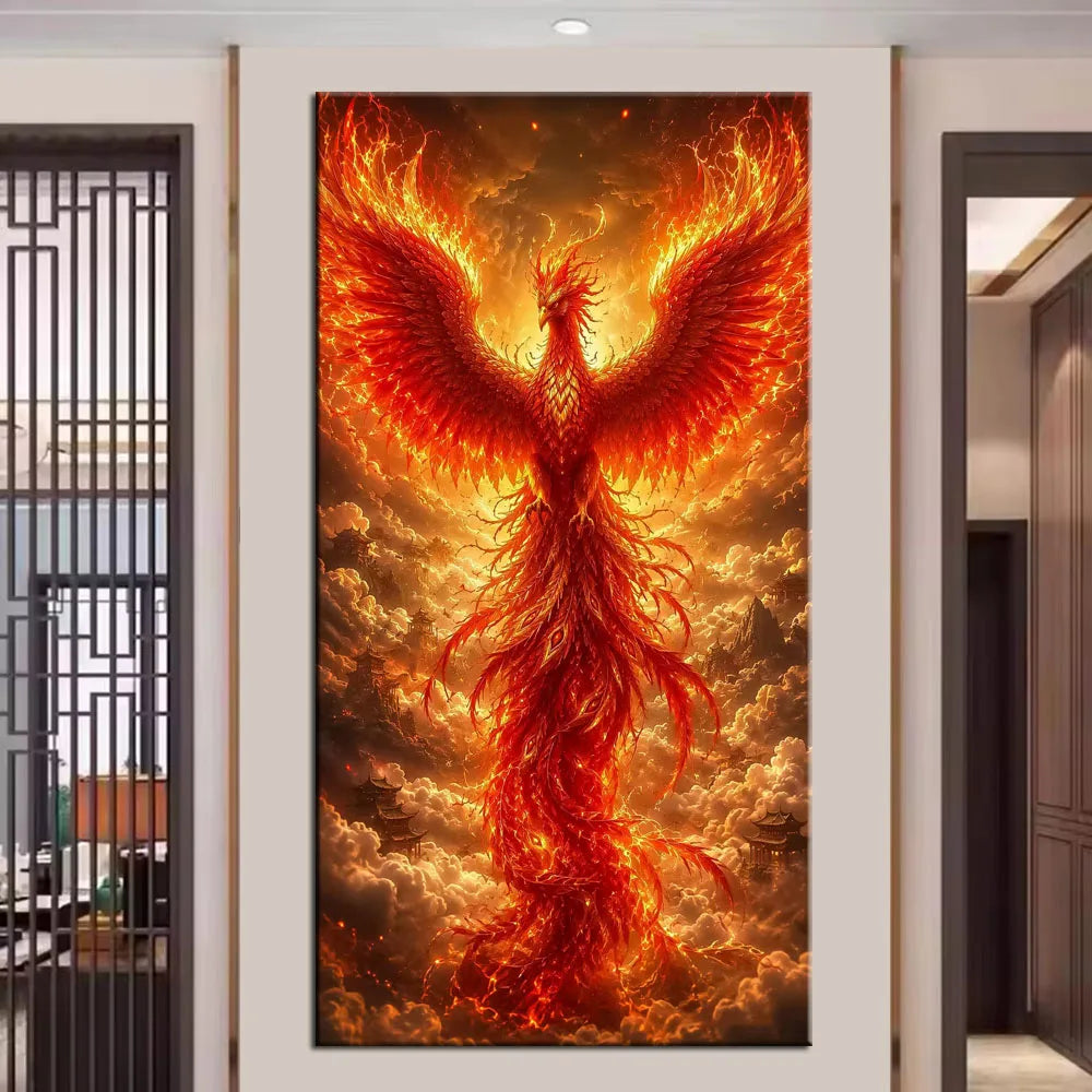 Mythic Dragon, Phoenix & Tiger Collection Diamond Painting Kit