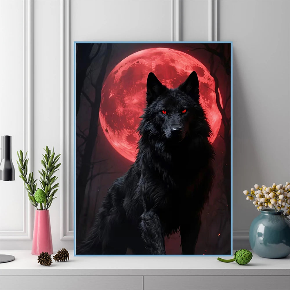 Moonlight Wolf Diamond Painting Kit