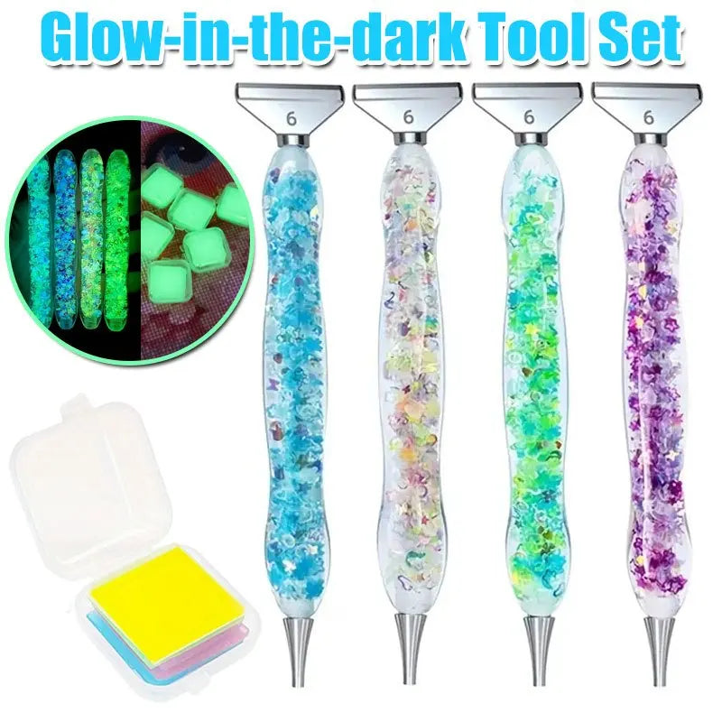 GlowCraft Luminous Resin Diamond Painting Pen Set