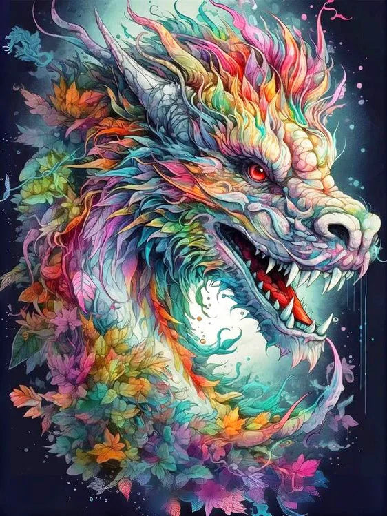 Prismatic Dragon – Full-Drill Diamond Painting Kit