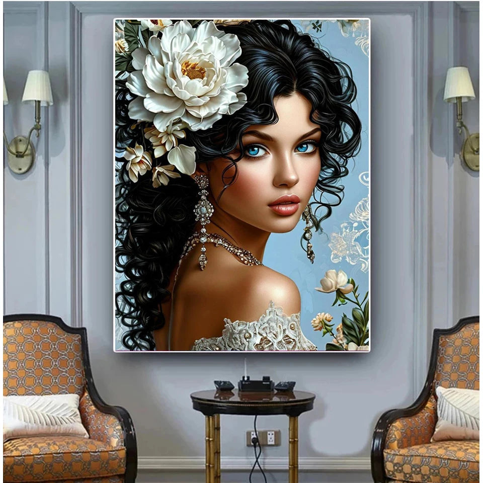 Bloom & Butterfly Portrait Collection Diamond Painting Kit
