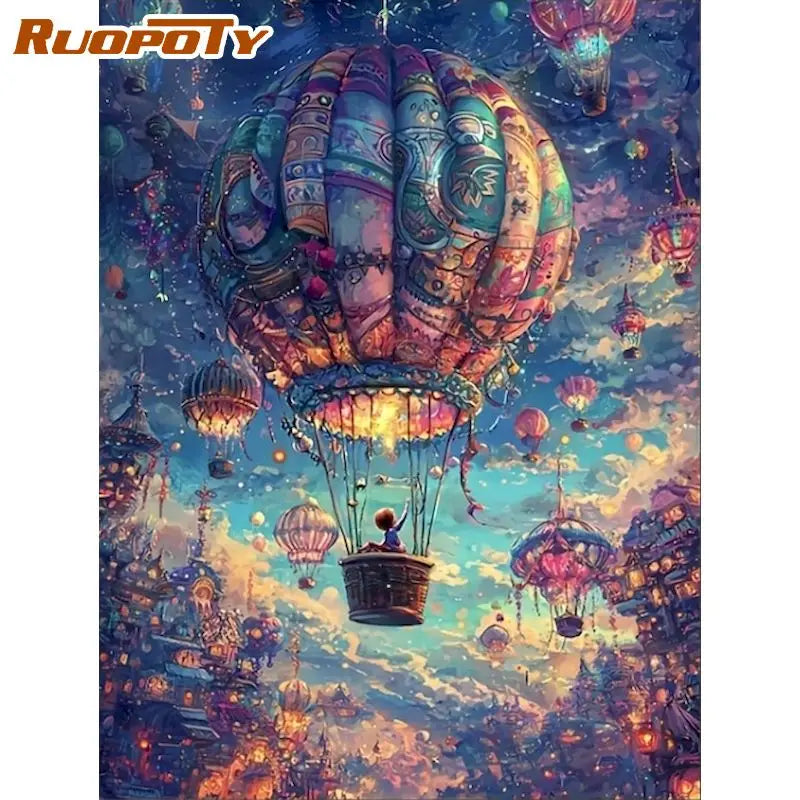 Dreamflight – Hot Air Balloon Diamond Painting Kit