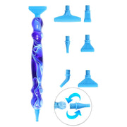 TwistTip Resin Diamond Painting Pen – Metal or Plastic Tip Options option D Blue Plastic Tips