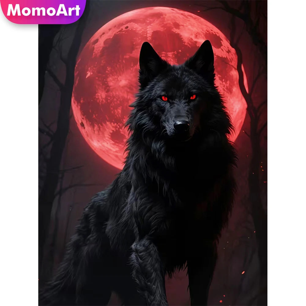 Moonlight Wolf Diamond Painting Kit