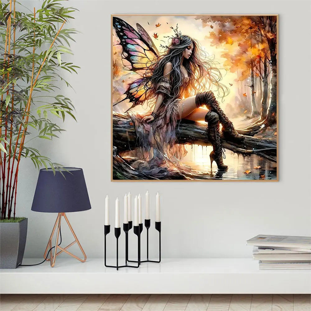 Elven Muse – Fantasy Portrait Diamond Painting Kit