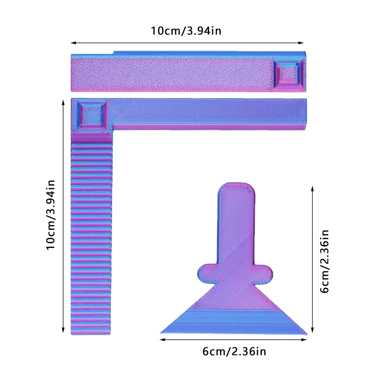 StraightLine L-Shaped Diamond Painting Alignment Ruler Set