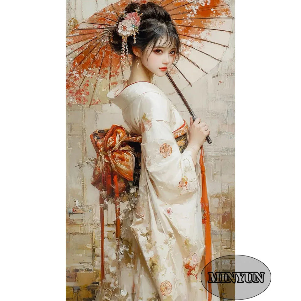 Kimono Reverie – Japanese Beauty Diamond Painting Collection