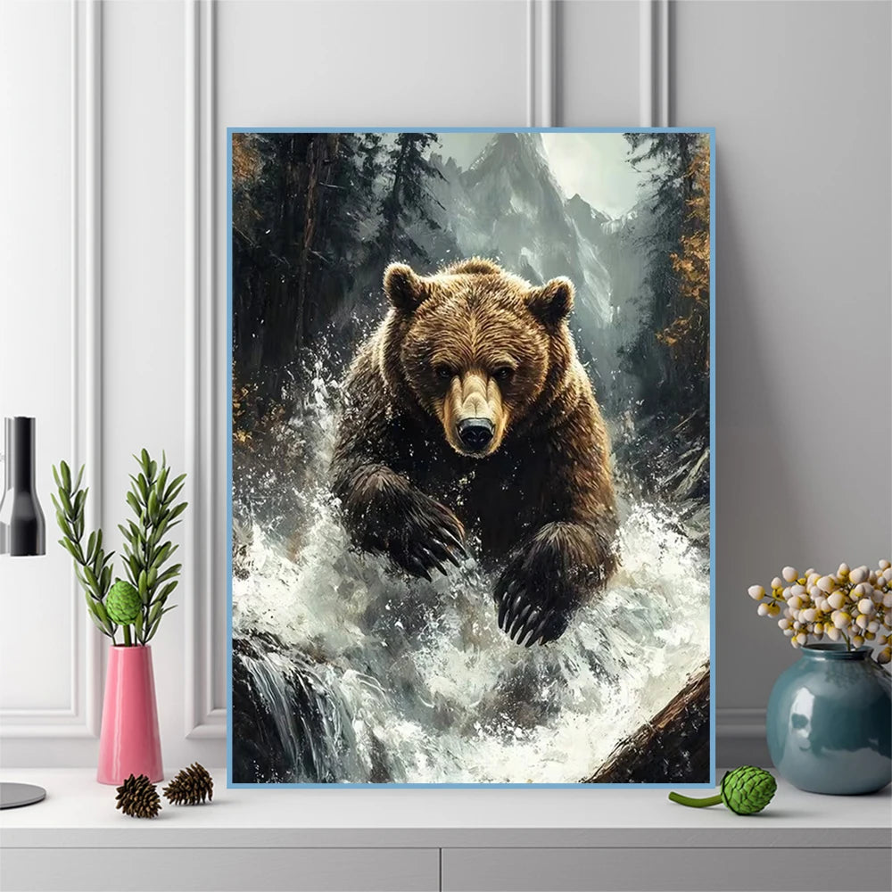 Wilderness Guardian – Bear Diamond Painting Kit