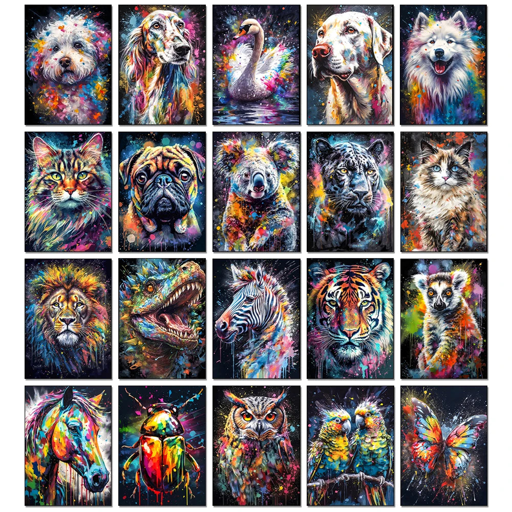 Kaleidoscope Companions – Animal Collection Diamond Painting Kit