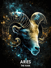 Starlit Signs – Zodiac Diamond Painting Collection artwork design B6