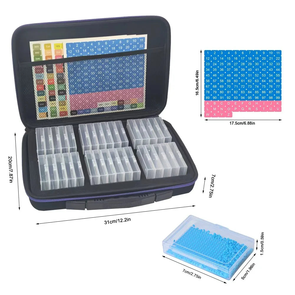 Color Keeper – 32 & 64 Tray Diamond Painting Organizer