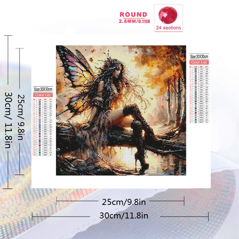 Elven Muse – Fantasy Portrait Diamond Painting Kit