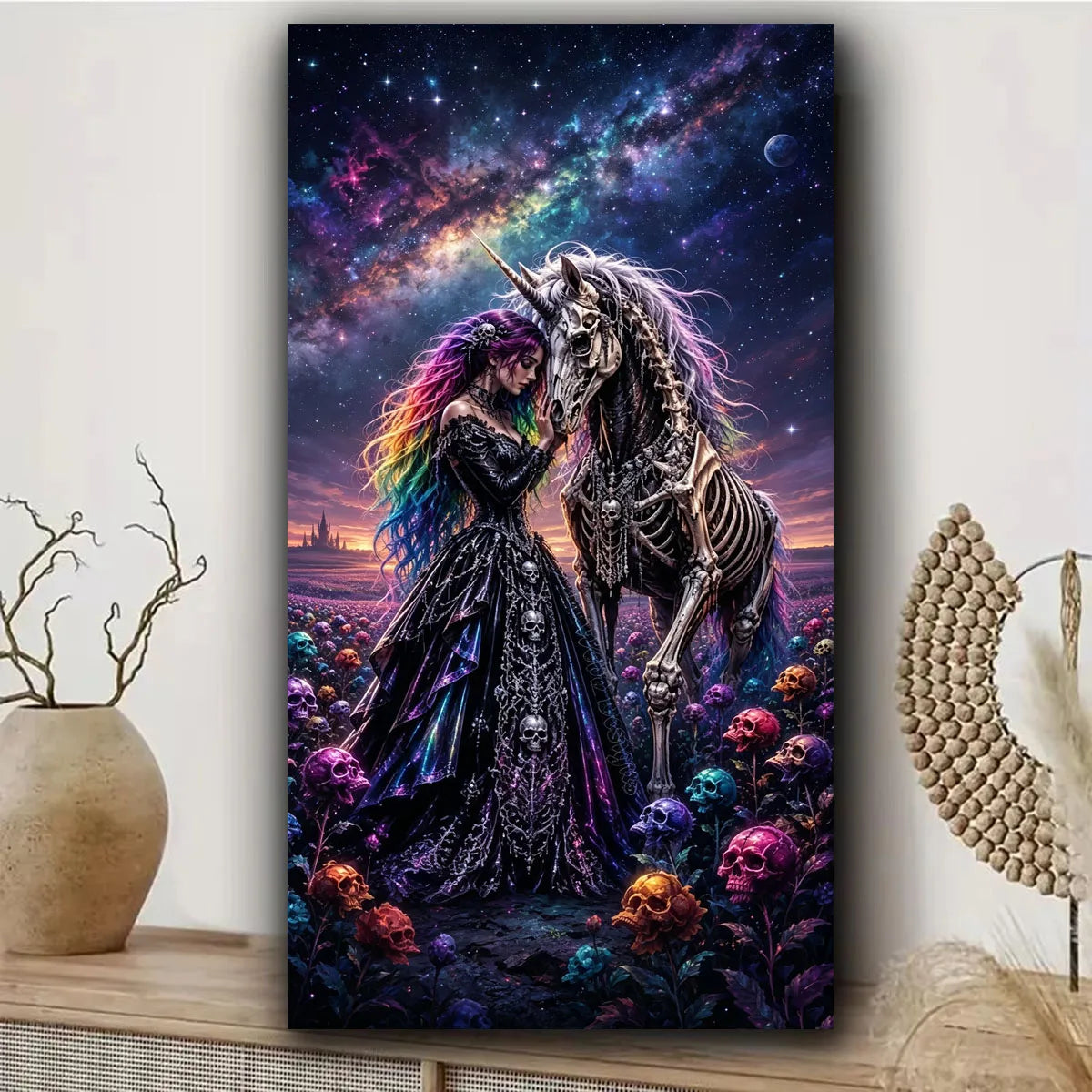 Starlit Companions – Woman & Cat Diamond Painting Kit