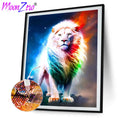 Rainbow Radiance Lion Diamond Painting Kit