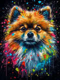 Neon Paws Dog Collection Diamond Painting Kit
