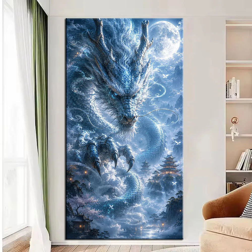 Mythic Dragon, Phoenix & Tiger Collection Diamond Painting Kit