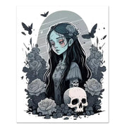 Dark Companions – Gothic Girl & Teddy Collection Diamond Painting Kit artwork design A11