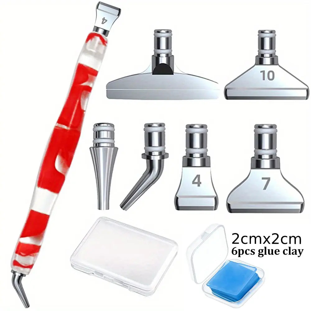 SparkCraft Resin Diamond Painting Pen & Metal Tip Set