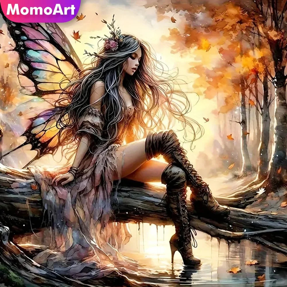 Elven Muse – Fantasy Portrait Diamond Painting Kit