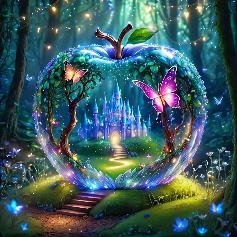 Enchanted Worlds – Glass Landscape Diamond Painting Collection