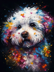 Neon Paws Dog Collection Diamond Painting Kit artwork design 4880