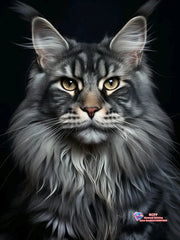 Majestic Maine Coons – Cat Diamond Painting Collection artwork design C2173-9