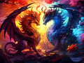 Fire & Ice Dragons Diamond Painting Kit