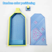 Prism Sort – Lidded Diamond Painting Tray option Yellow blue