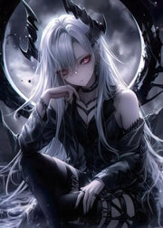 Moonlit Misfits – Gothic Girl Collection Diamond Painting Kit artwork design 12