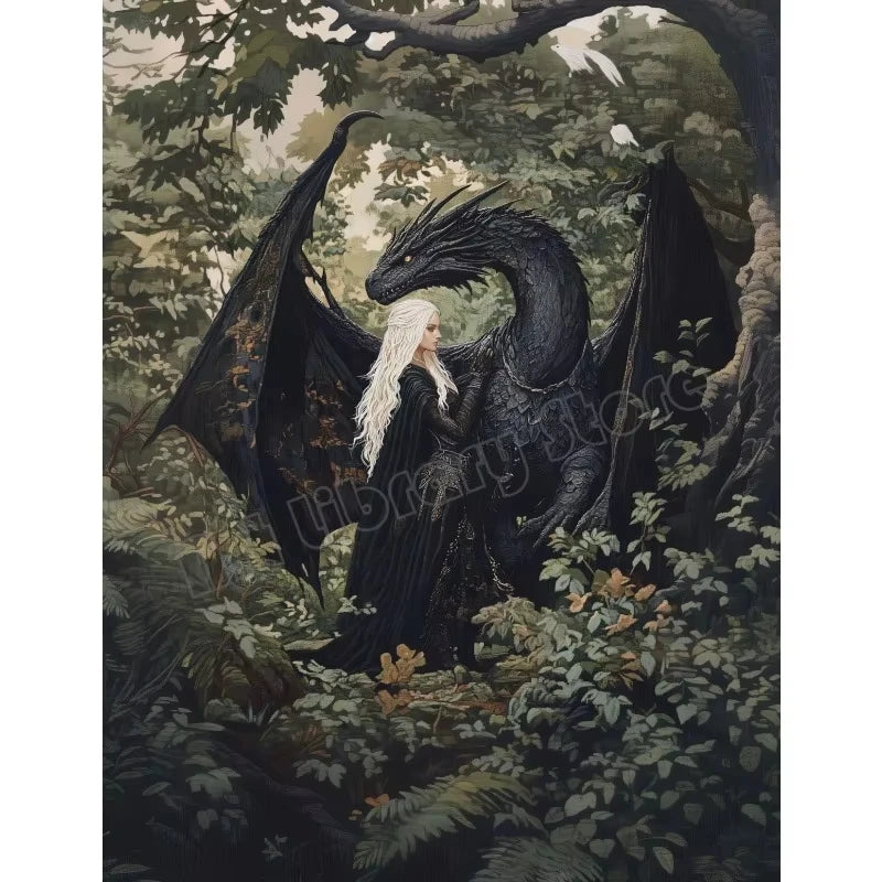 Dragonbound Archives – Dark Academia Diamond Painting Collection