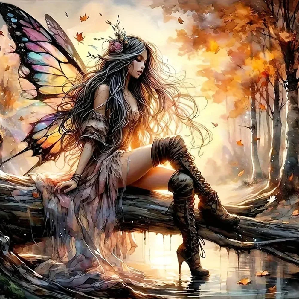 Elven Muse – Fantasy Portrait Diamond Painting Kit