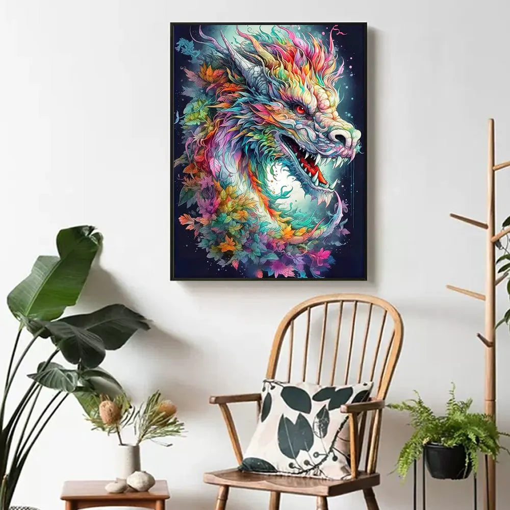 Prismatic Dragon – Full-Drill Diamond Painting Kit