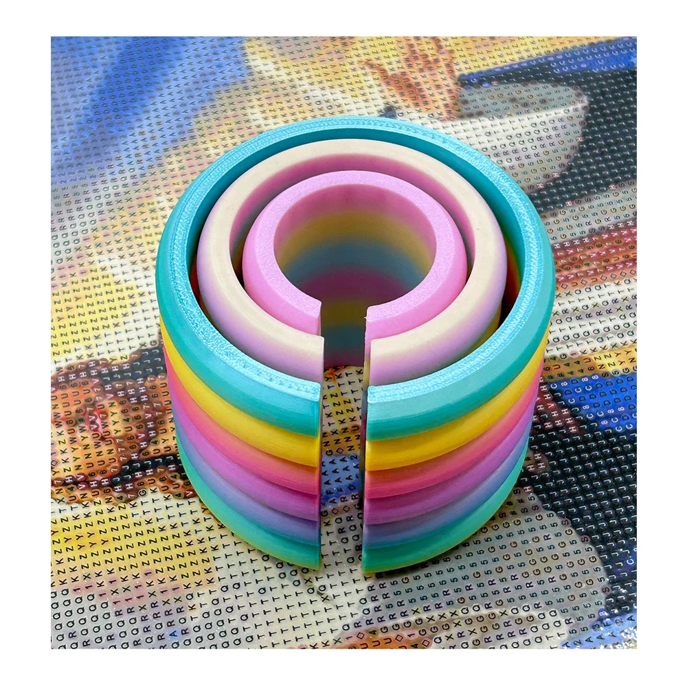 Rainbow Roll Diamond Painting Canvas Holder