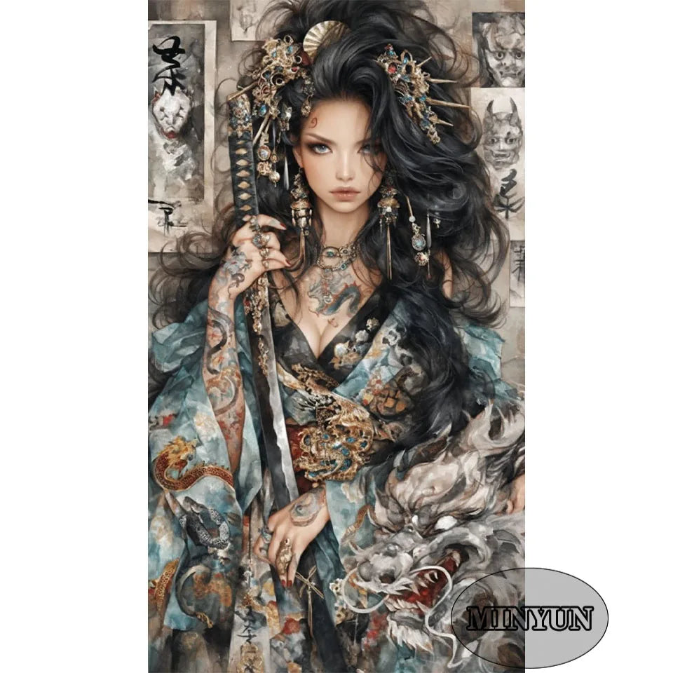 Kimono Reverie – Japanese Beauty Diamond Painting Collection