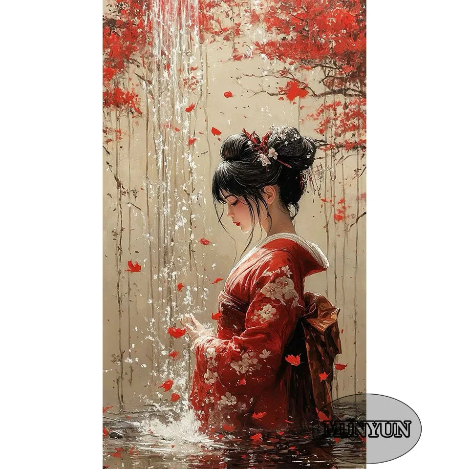 Kimono Reverie – Japanese Beauty Diamond Painting Collection