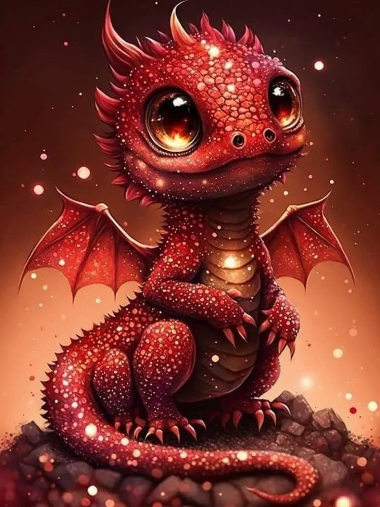 Enchanted Baby Dragons AB & Fairy Dust Diamond Painting Collection