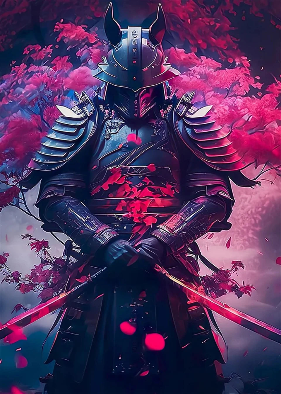 Sakura Warriors – 120-Color Diamond Painting Collection